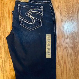 New With Tags Silver Jeans Suki Mid-Rise Skinny